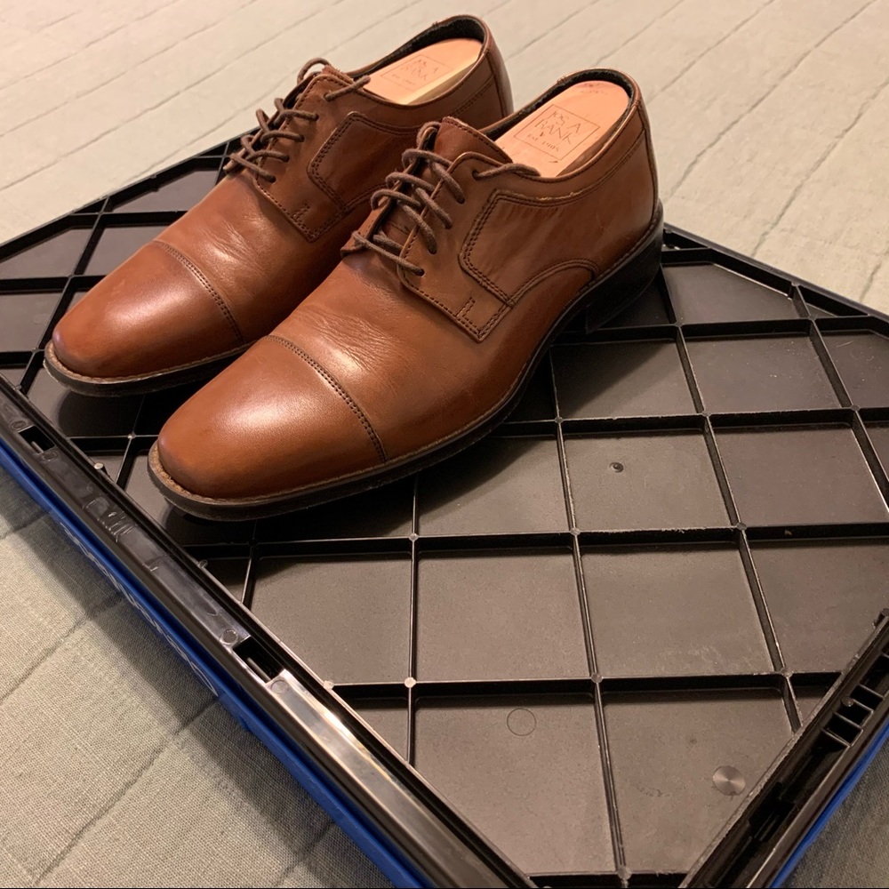 Johnston & Murphy derby oxford leather dress shoes